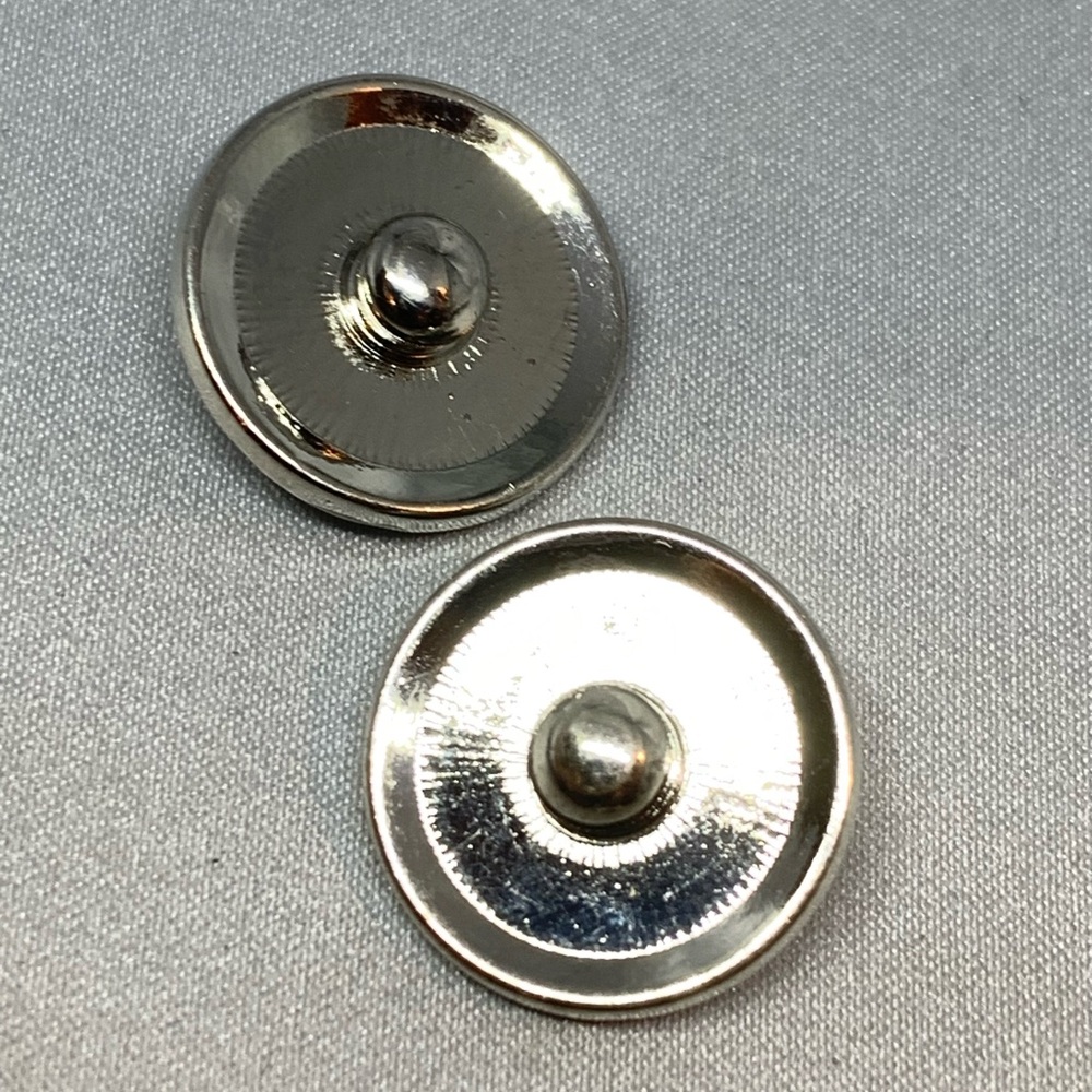 CLEAR - Matching Snap Button Charms - Set of 2 - Picture 2 of 2